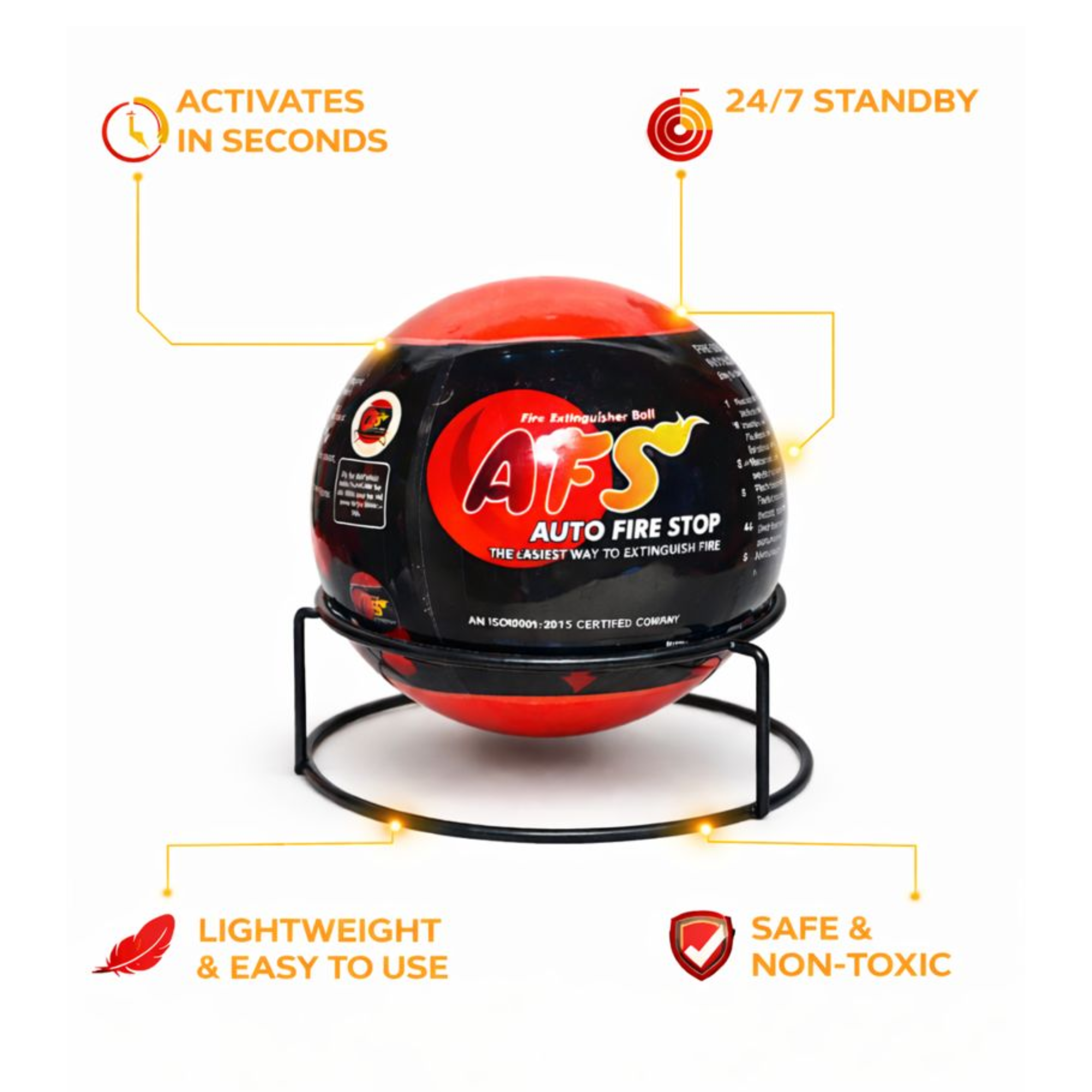 Fire Extinguisher Ball for Electrical & Kitchen Fires