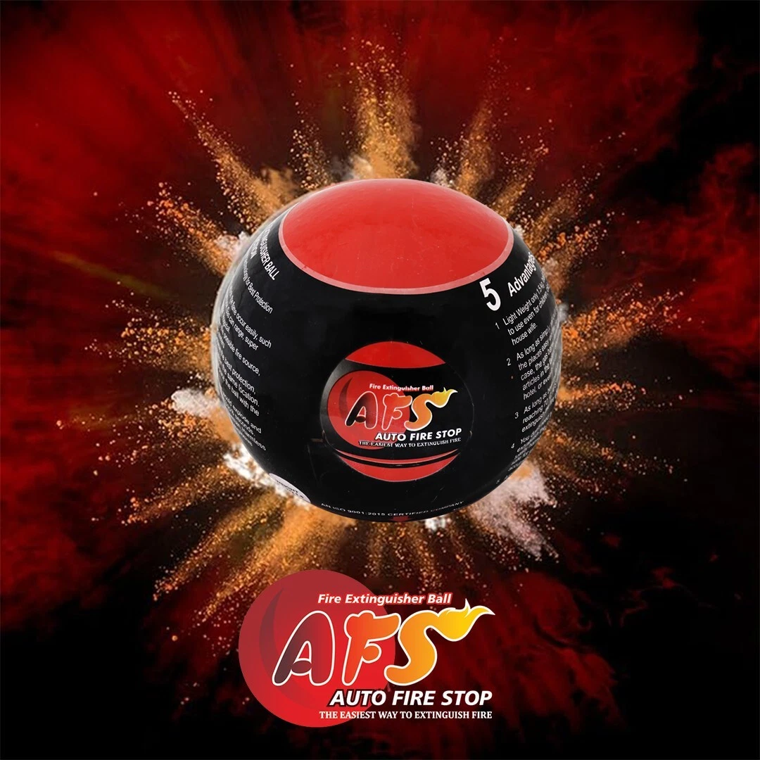 Auto fire stop safety ball AFS for fire emergencies