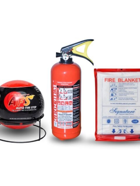 Buy Premium Fire Extinguisher Combo Kit | Fire Extinguisher Ball, 2kg Fire Extinguisher & 1x1 Fire Blanket